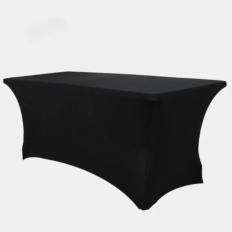 4FT6FT8FT couverture de Table extensible couverture de Table de Cocktail réunion Banquet de mariage couverture de Table rectangulaire nappe blanche Housse de France