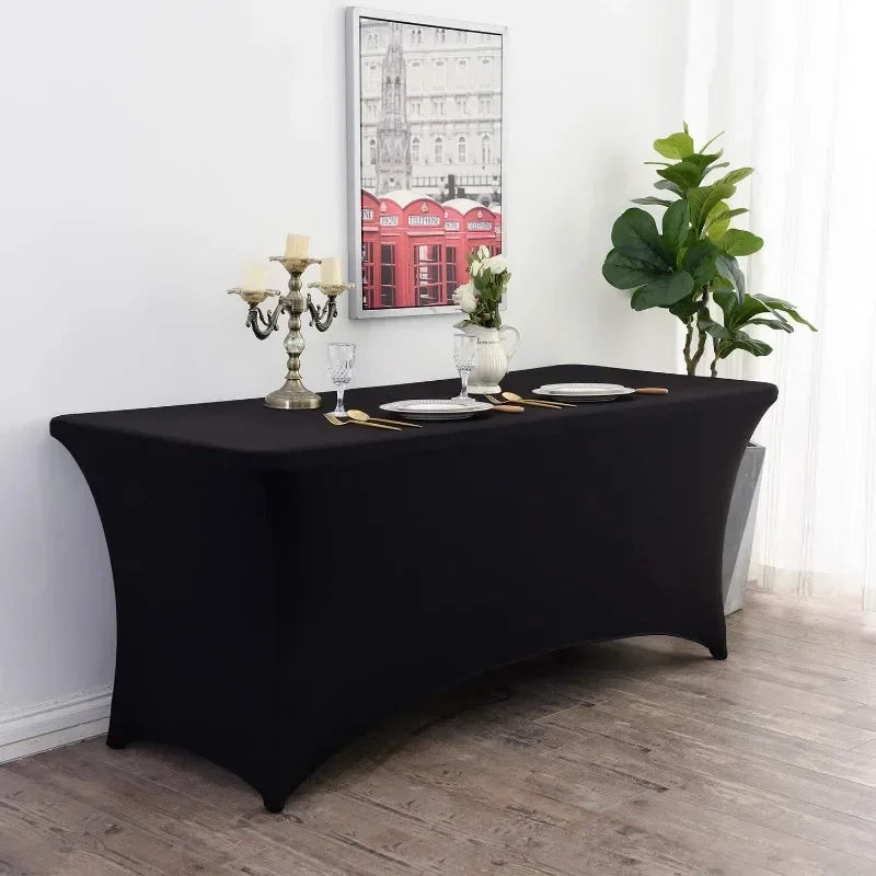 Nappe en IQUE dex de Haute Commande, Couverture de Table Pliante pour Mariage, Hôtel, Anniversaire, Cocktail, 6 Pieds, 4 Pieds, 5 Pieds, 6 Pieds, 8 Pieds Housse de France