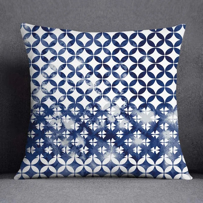 Taie d'Oreiller Géométrique Polyester **BLUENO** Housse de France