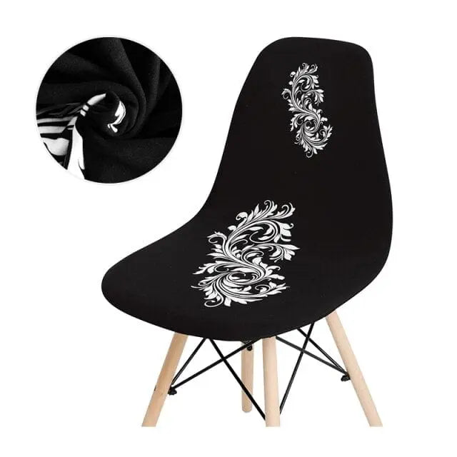 SCANBLACK - Housse de chaise scandinave imprimé - Housse De France