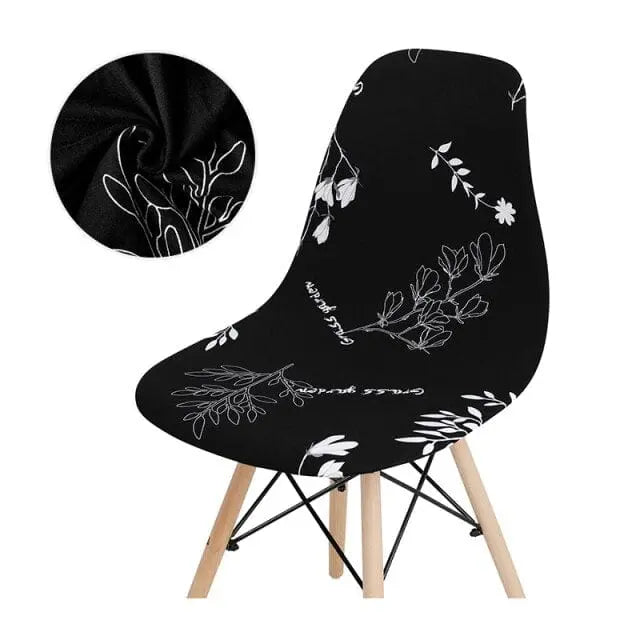 SCANBLACK - Housse de chaise scandinave imprimé - Housse De France