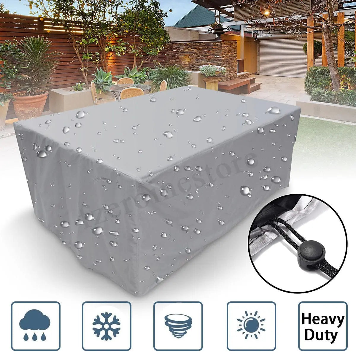 STONN - Couverture imperméable pour meuble de jardin, protège conte la neige, la pluie et autres intempéries - Housse de France