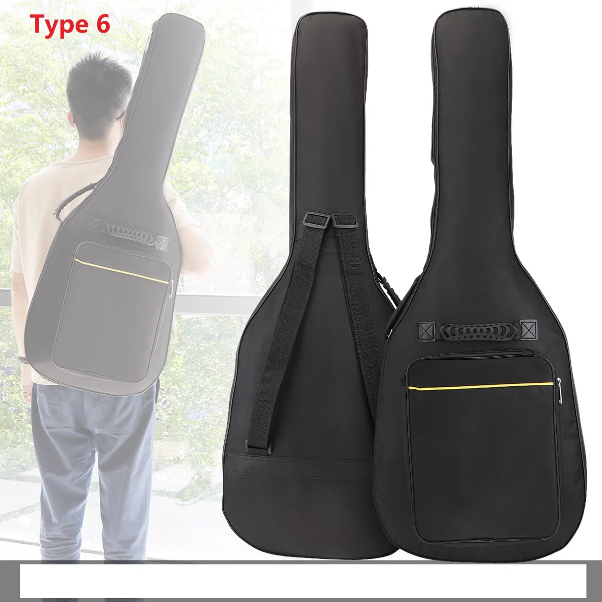 40 / 41 pouces sac de guitare étanche Oxford guitare Gig sac couverture noir étui de guitare 7 Types en option Housse de France