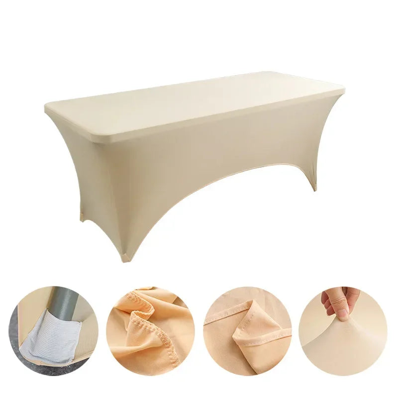 Nappe en IQUE dex de Haute Commande, Couverture de Table Pliante pour Mariage, Hôtel, Anniversaire, Cocktail, 6 Pieds, 4 Pieds, 5 Pieds, 6 Pieds, 8 Pieds Housse de France