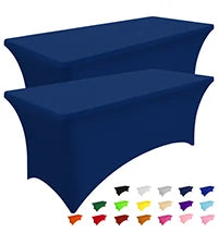 Olanly-Nappes élastiques lavables en machine, couvre-table en spandex, réutilisable, pour table d'extérieur, pour fêtes de mariage et de Noël Housse de France