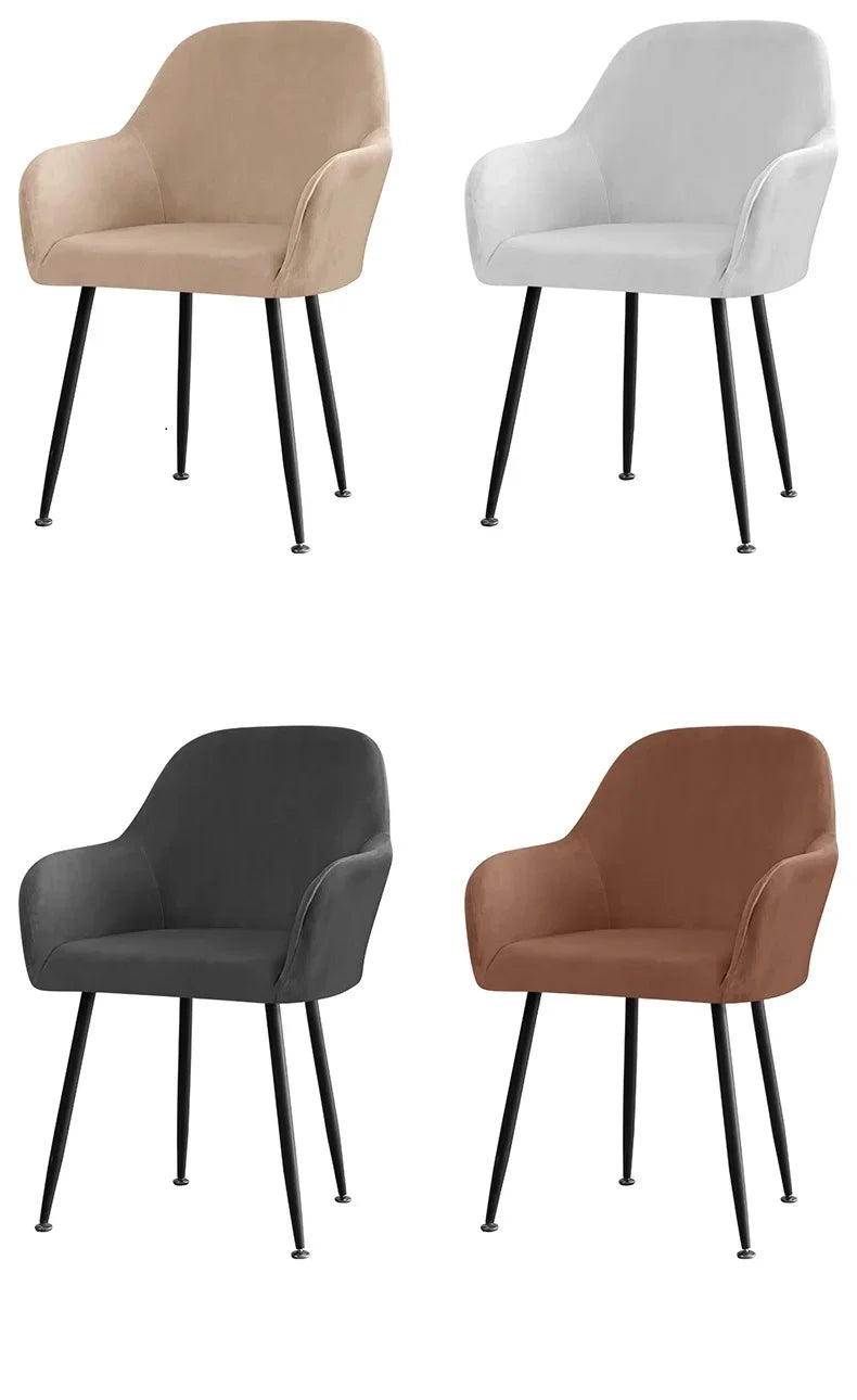 Housse Fauteuil Velours Scandinave PLENIO