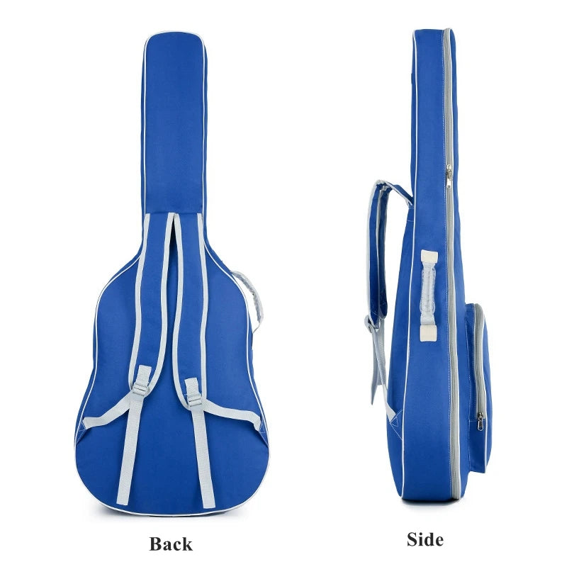 1 pièce 40 / 41 pouces rembourré résistant à l'eau épais guitare acoustique sac à dos Gig, sac de guitare à couverture souple Housse de France
