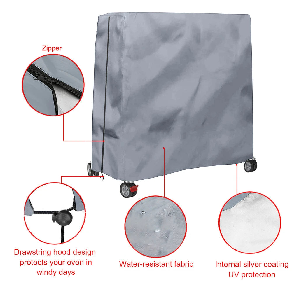 Housse de rangement pour Table de Ping-Pong en tissu Oxford 210D, housse de Protection robuste pour la Protection contre tous les intempéries Housse de France