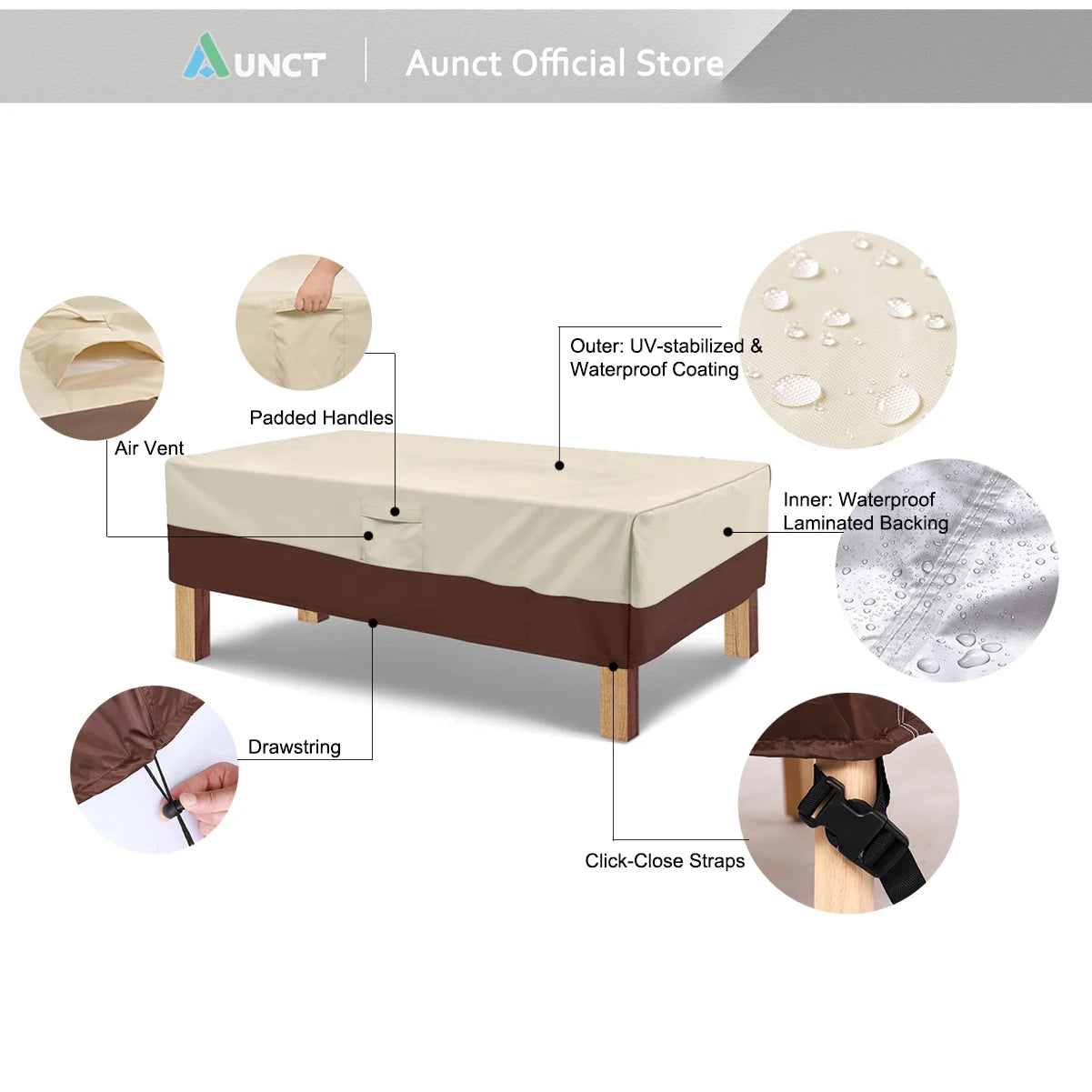 Housse Table Jardin Imperméable FORTERIO