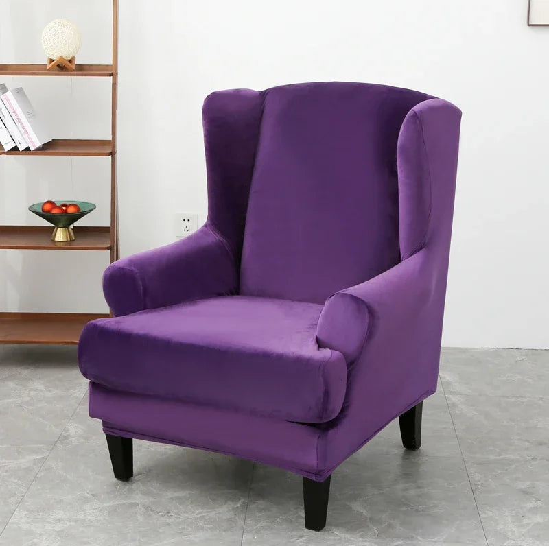 Housse Fauteuil Oreilles Velours VELORA