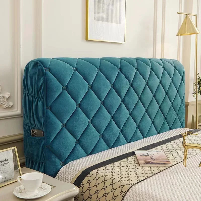 Housse Tête de Lit Velours Matelassé EMBREL élégant Housse de France
