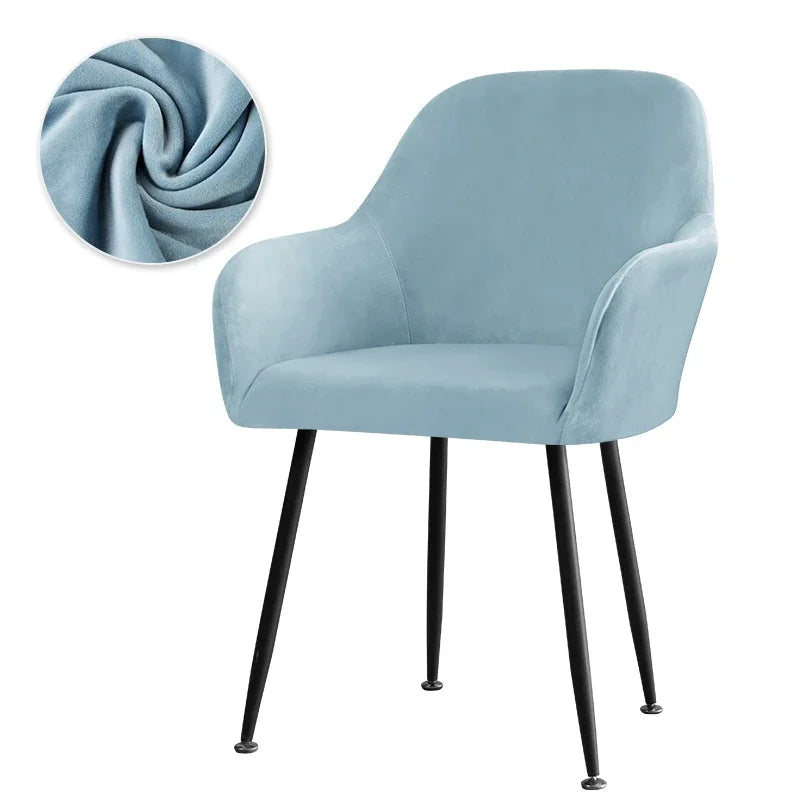 Housse Fauteuil Velours Scandinave PLENIO