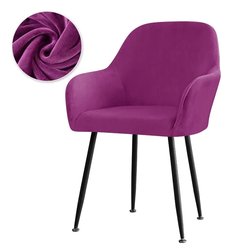 Housse Fauteuil Velours Scandinave PLENIO