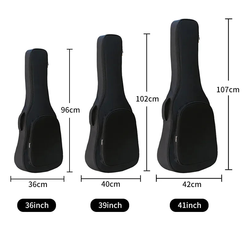 36-41 "pouces Standard/épaissir guitare sac à dos résistant à l'eau Oxford Farbric acoustique électrique basse sac classique musique housse Housse de France