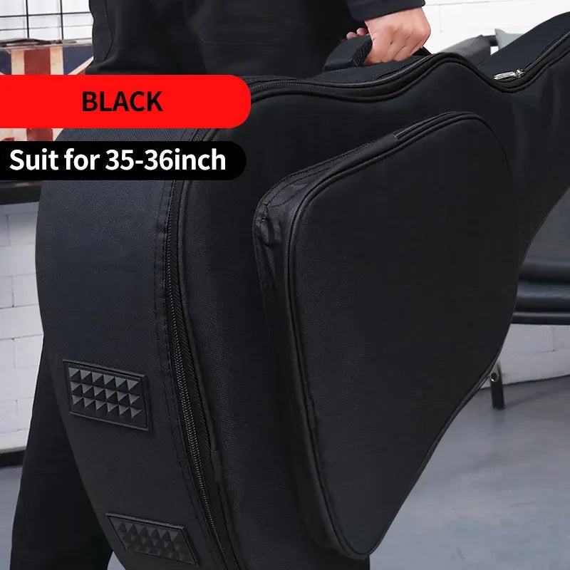 36-41 "pouces Standard/épaissir guitare sac à dos résistant à l'eau Oxford Farbric acoustique électrique basse sac classique musique housse Housse de France