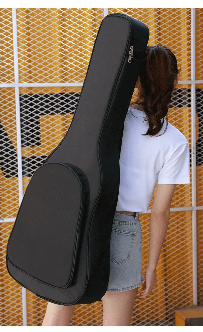 36-41 "pouces Standard/épaissir guitare sac à dos résistant à l'eau Oxford Farbric acoustique électrique basse sac classique musique housse Housse de France