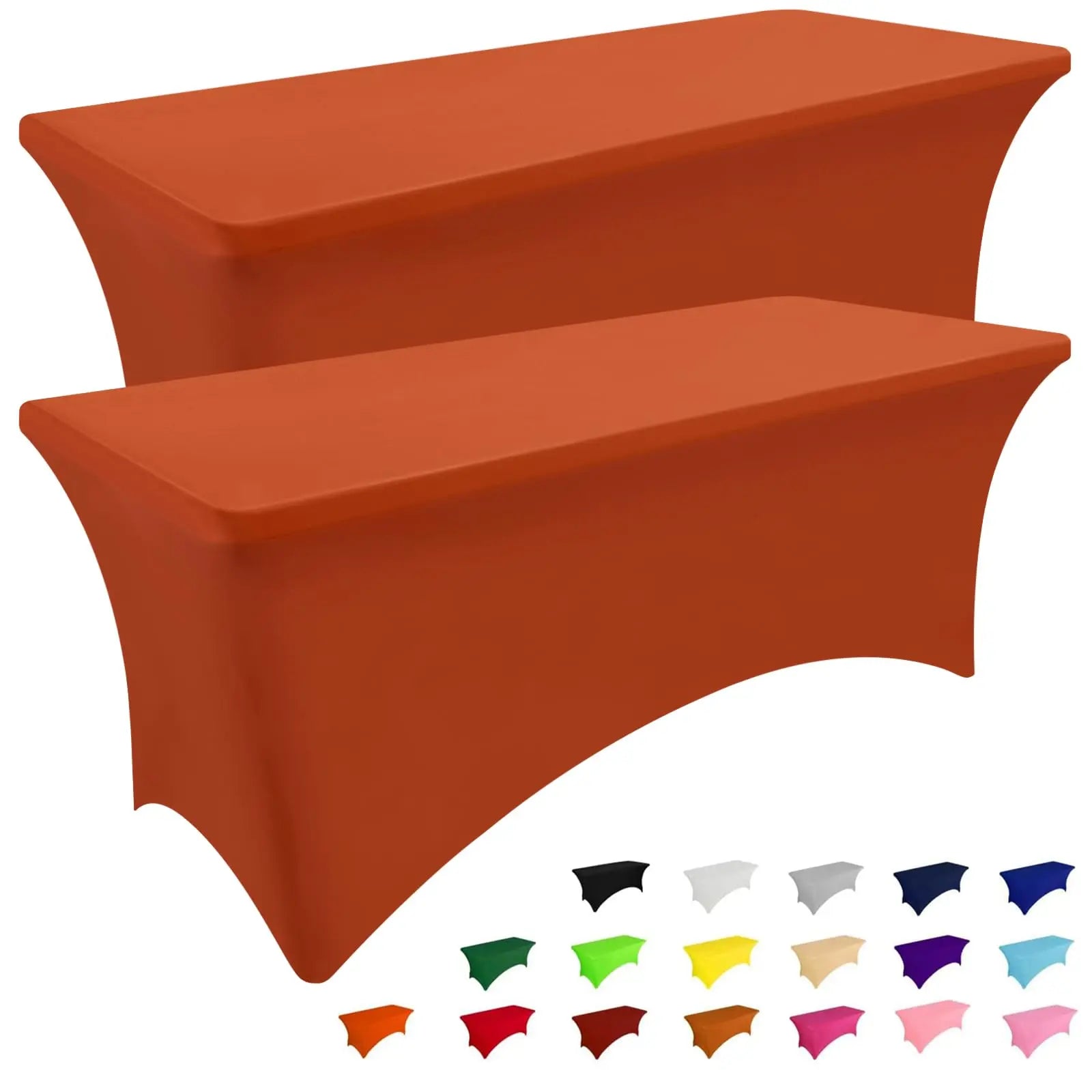 Olanly-Nappes élastiques lavables en machine, couvre-table en spandex, réutilisable, pour table d'extérieur, pour fêtes de mariage et de Noël Housse de France