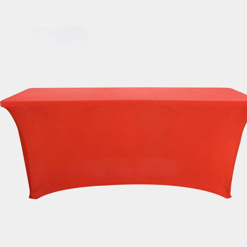 4FT6FT8FT couverture de Table extensible couverture de Table de Cocktail réunion Banquet de mariage couverture de Table rectangulaire nappe blanche Housse de France