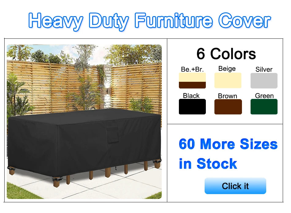 Housse Table Jardin Imperméable FORTERIO