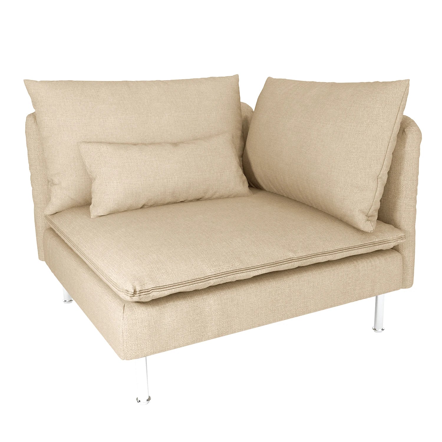 CRIUSAlbanJuste de canapé pour IKEA  SÖDERHAMN, coin, comprend deux grands coussins et un petit cus, housses de canapé pour salon Housse de France
