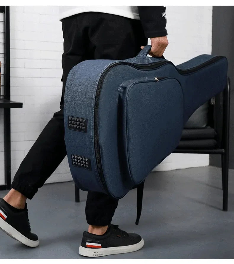 36-41 "pouces Standard/épaissir guitare sac à dos résistant à l'eau Oxford Farbric acoustique électrique basse sac classique musique housse Housse de France