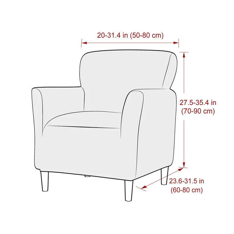 Housse Fauteuil Scandinave Extensible ELYXAN