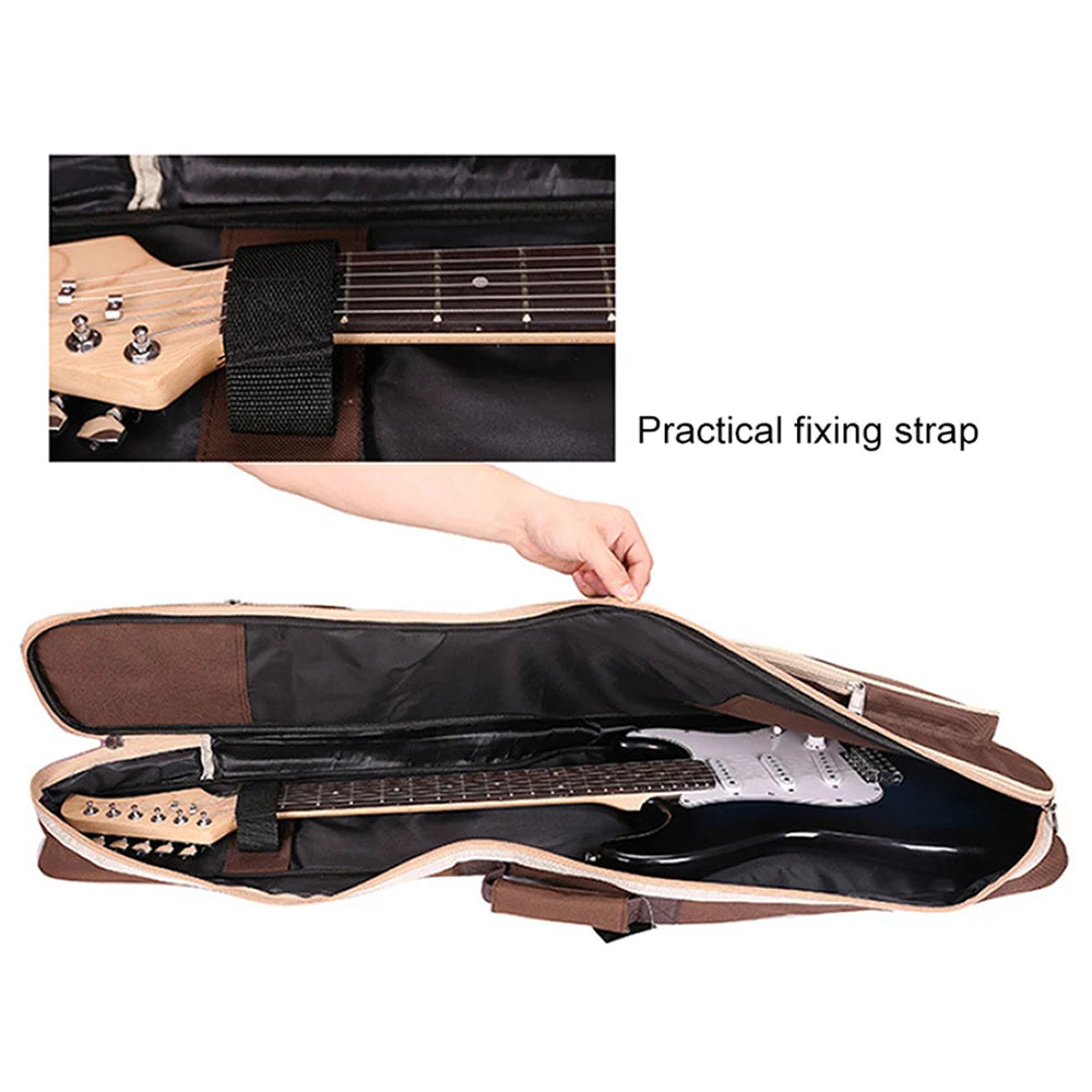 39-48 pouces Oxford tissu Pad 8-10mm coton épaississement Double sangles guitare électrique basse étui, housse étanche sac à dos Housse de France