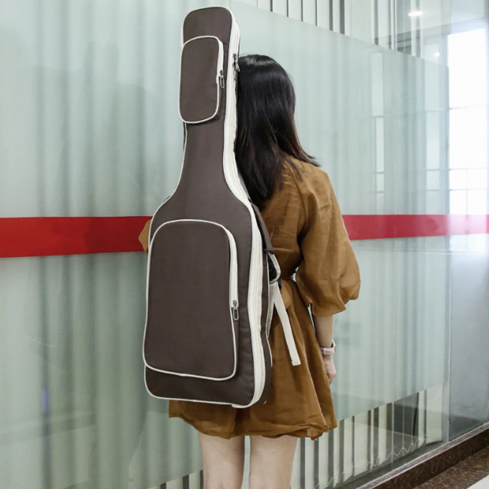 Sac à dos étanche en tissu Oxford, 1 pièce, étui pour guitare électrique, sac de concert, coussinet à Double sangles, couverture souple épaisse en coton de 7/8mm Housse de France