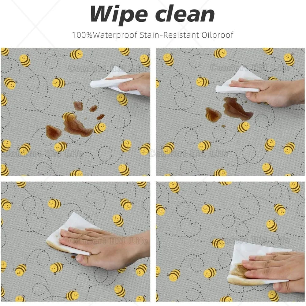 Couverture de gril de table couvertes d'équation ronde à bord élastique, nappe décorative pour la maison, adaptée pour la cuisine intérieure et extérieure, fête, 40 " - 44" Housse de France