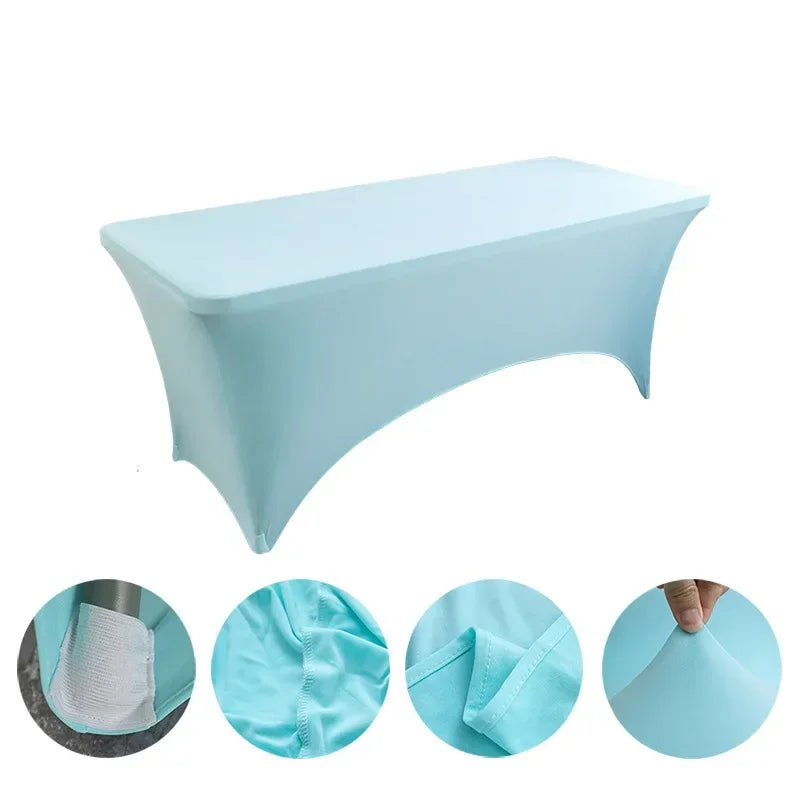 Nappe en IQUE dex de Haute Commande, Couverture de Table Pliante pour Mariage, Hôtel, Anniversaire, Cocktail, 6 Pieds, 4 Pieds, 5 Pieds, 6 Pieds, 8 Pieds Housse de France