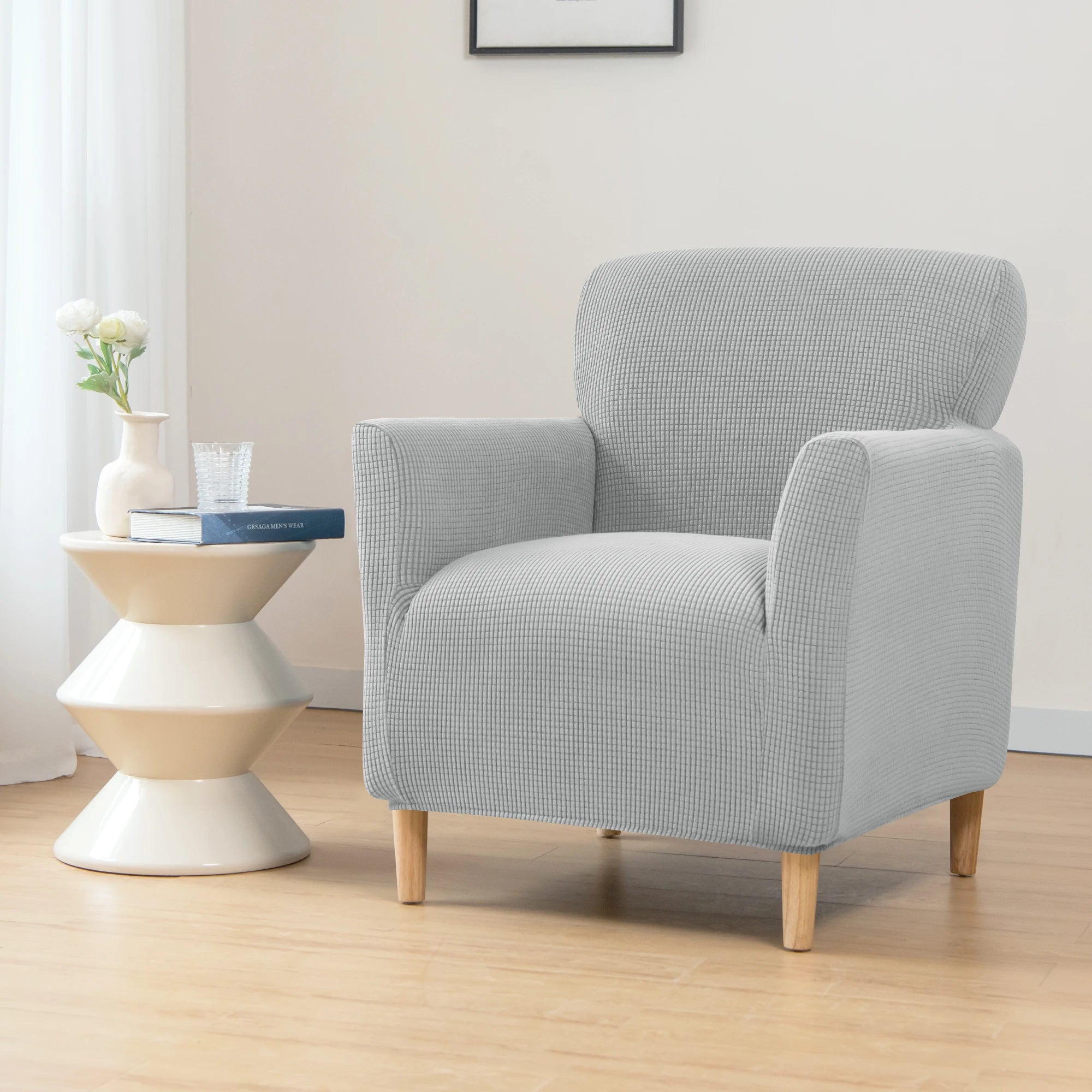Housse Fauteuil Scandinave Extensible ELYXAN