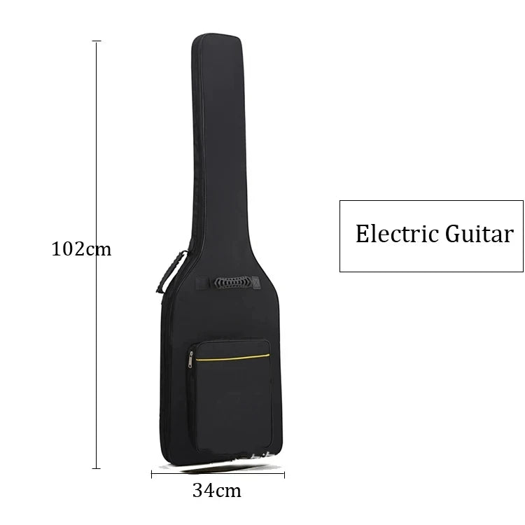 Sac pour guitare acoustique 36-41 pouces, rembourrage en éponge épaisse, résistant à l'eau, bandoulière réglable, étui pour guitare électrique, anti-poussière Housse de France