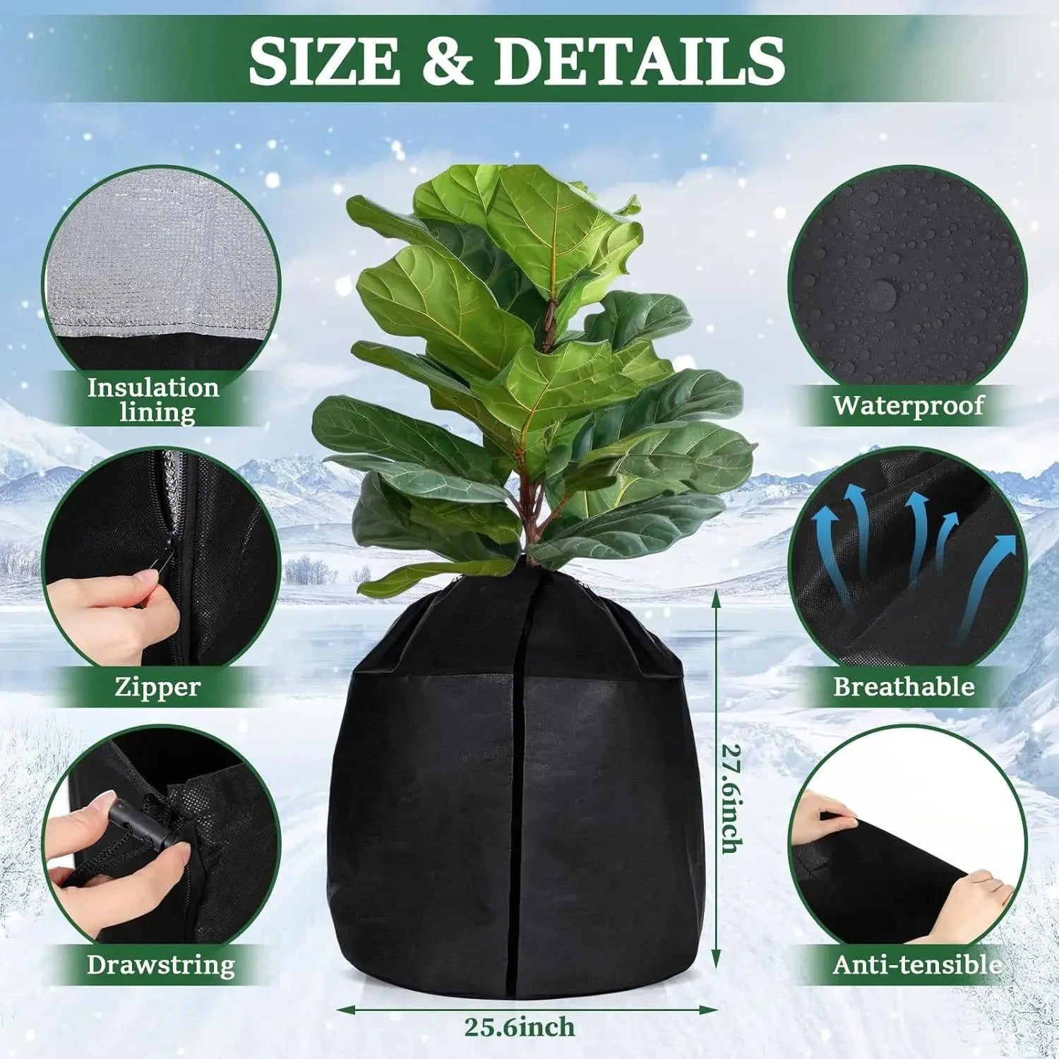 Housse Hivernage Plante Oxford THERMA