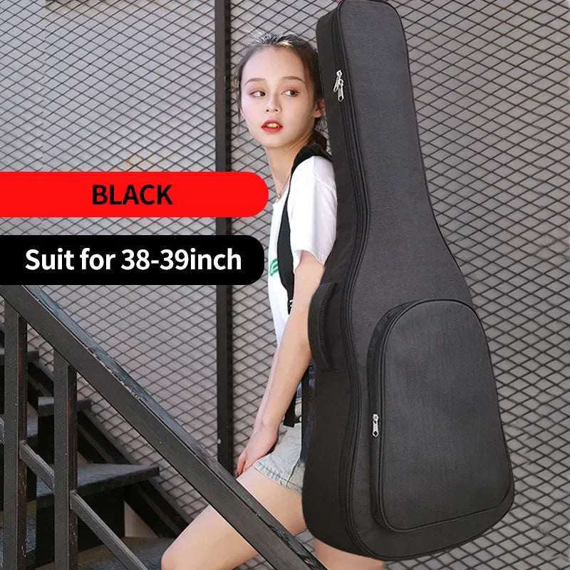 36-41 "pouces Standard/épaissir guitare sac à dos résistant à l'eau Oxford Farbric acoustique électrique basse sac classique musique housse Housse de France