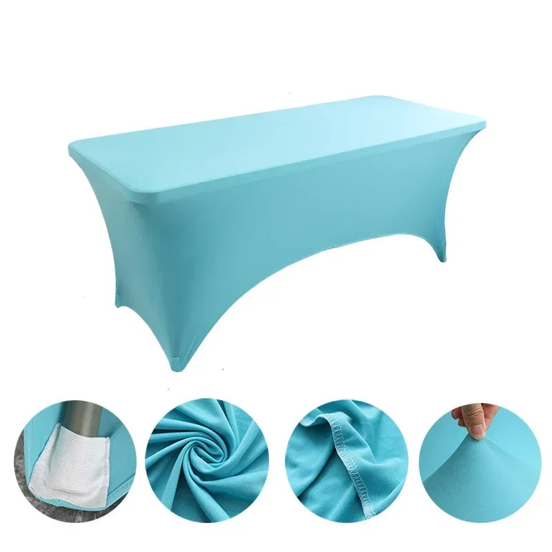 Nappe en IQUE dex de Haute Commande, Couverture de Table Pliante pour Mariage, Hôtel, Anniversaire, Cocktail, 6 Pieds, 4 Pieds, 5 Pieds, 6 Pieds, 8 Pieds Housse de France