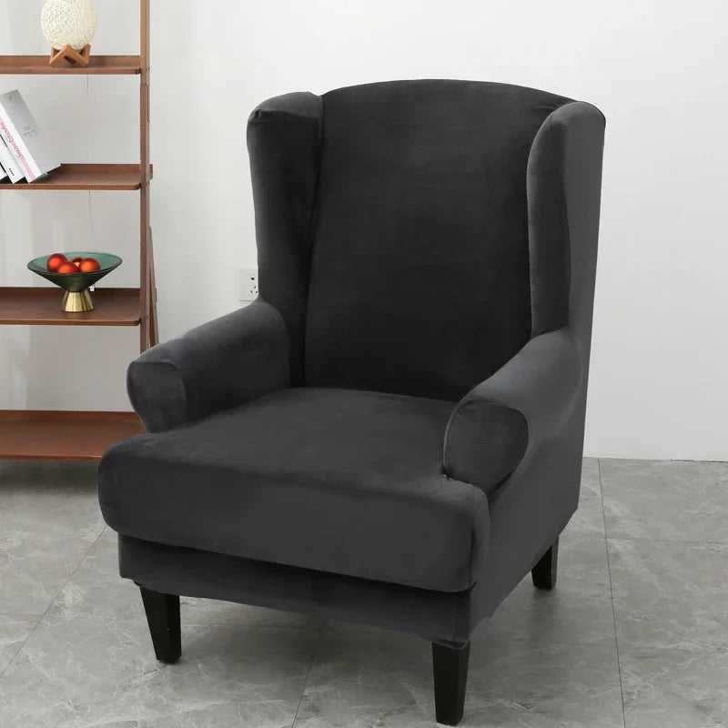 Housse Fauteuil Oreilles Velours VELORA
