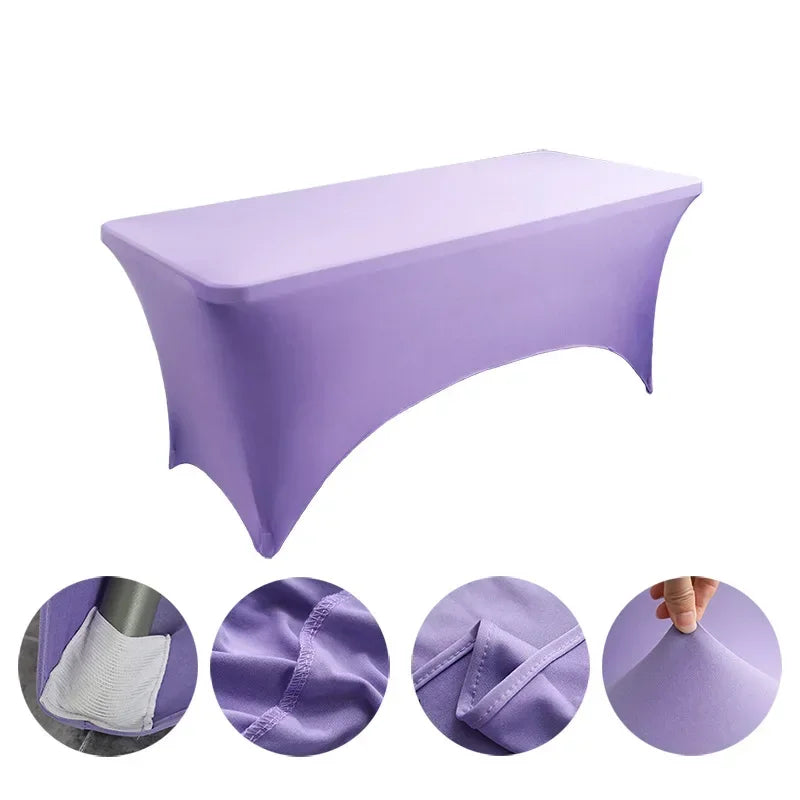 Nappe en IQUE dex de Haute Commande, Couverture de Table Pliante pour Mariage, Hôtel, Anniversaire, Cocktail, 6 Pieds, 4 Pieds, 5 Pieds, 6 Pieds, 8 Pieds Housse de France