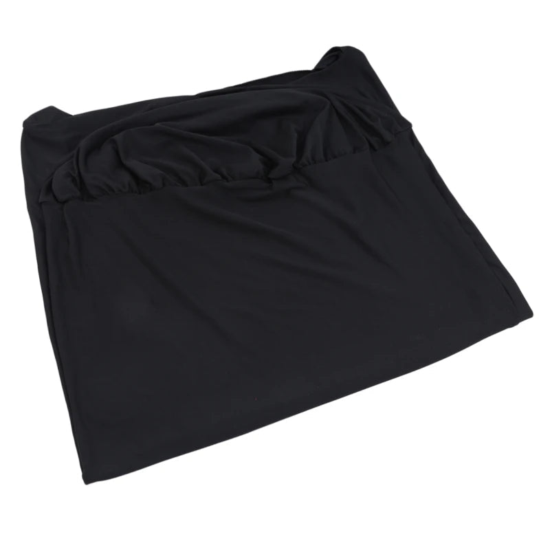 Nappe ronde en spandex pour cocktail, couverture de table blanche pour bar, hôtel, fête de mariage, couleur noire, diamètre 50cm Housse de France