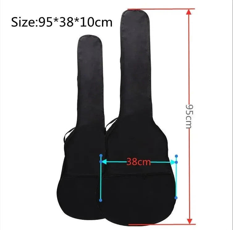 30/38/41 pouces sac de guitare haute qualité Oxford tissu Double sangles rembourré grand étui de guitare noir Gig sac à dos accessoires de guitare Housse de France