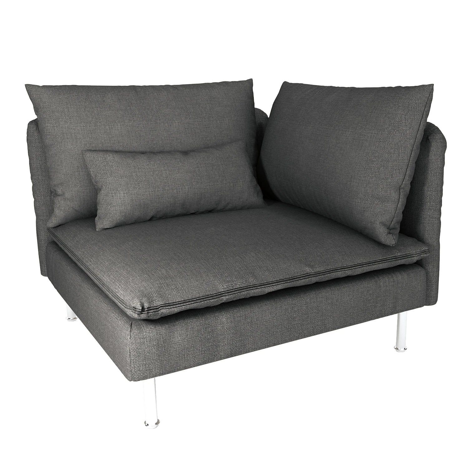 CRIUSAlbanJuste de canapé pour IKEA  SÖDERHAMN, coin, comprend deux grands coussins et un petit cus, housses de canapé pour salon Housse de France