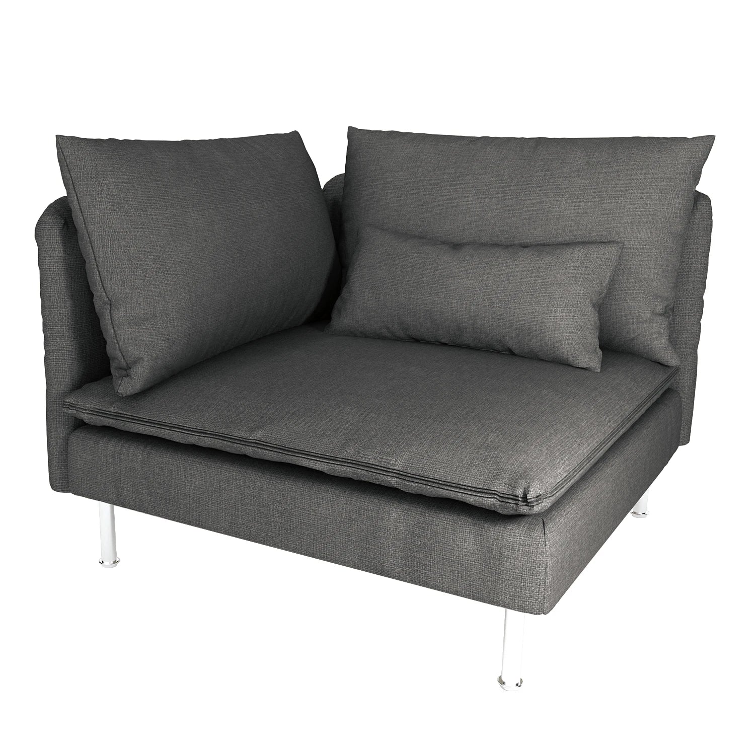 CRIUSAlbanJuste de canapé pour IKEA  SÖDERHAMN, coin, comprend deux grands coussins et un petit cus, housses de canapé pour salon Housse de France