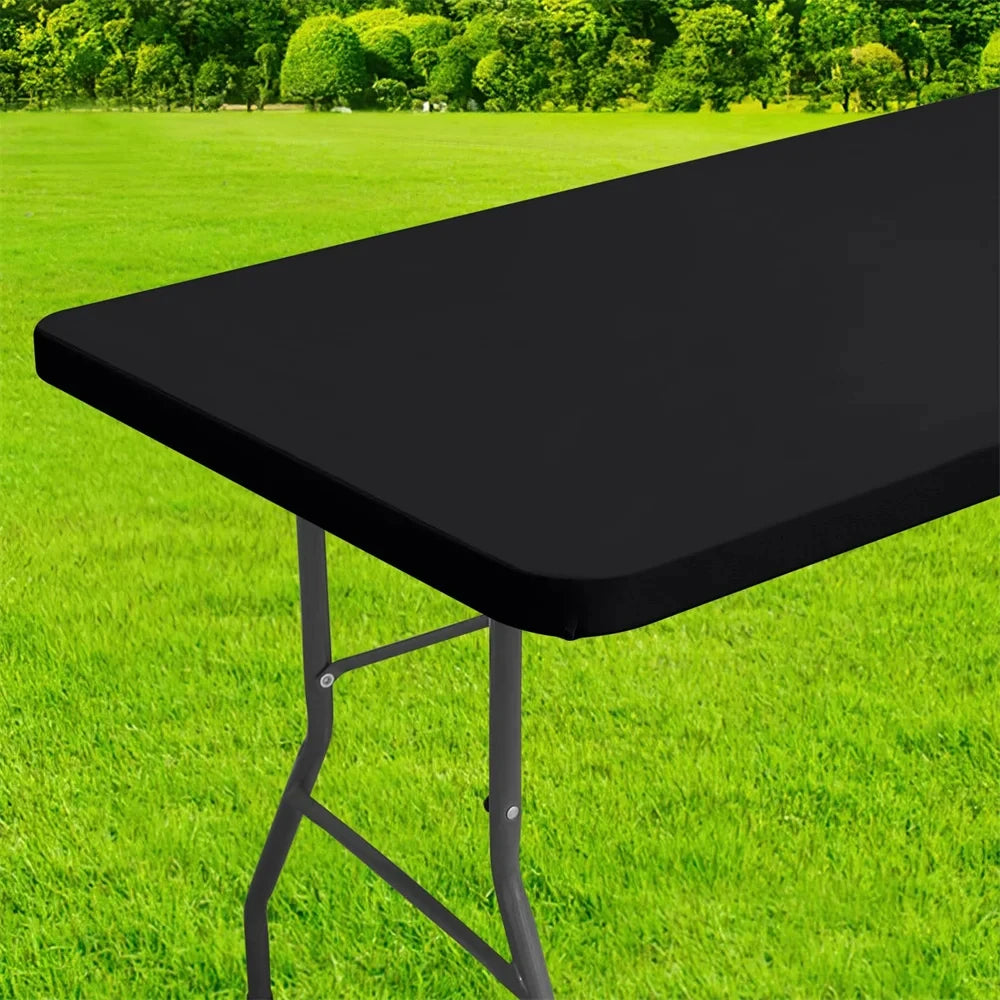 Kitinjoy – nappe rectangulaire imperméable, adaptée à la Table pliante, lavable, protection de Table, Camping en plein air, 30x72 Housse de France