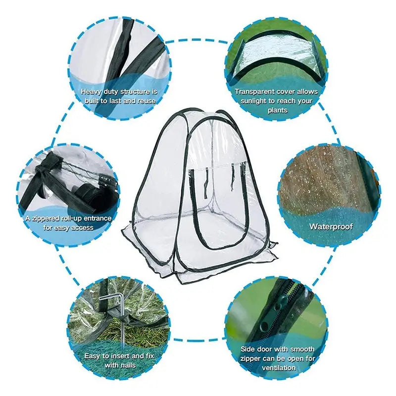 Serre à Plantes PVC Pop-Up VERDANO Housse de France