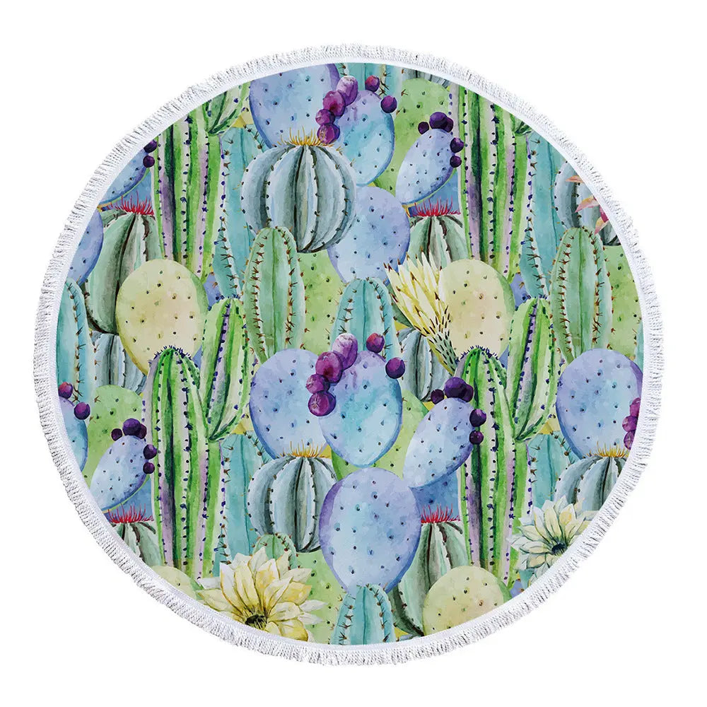 Serviette De Plage Ronde ZEFIRO E-300g Polyester material