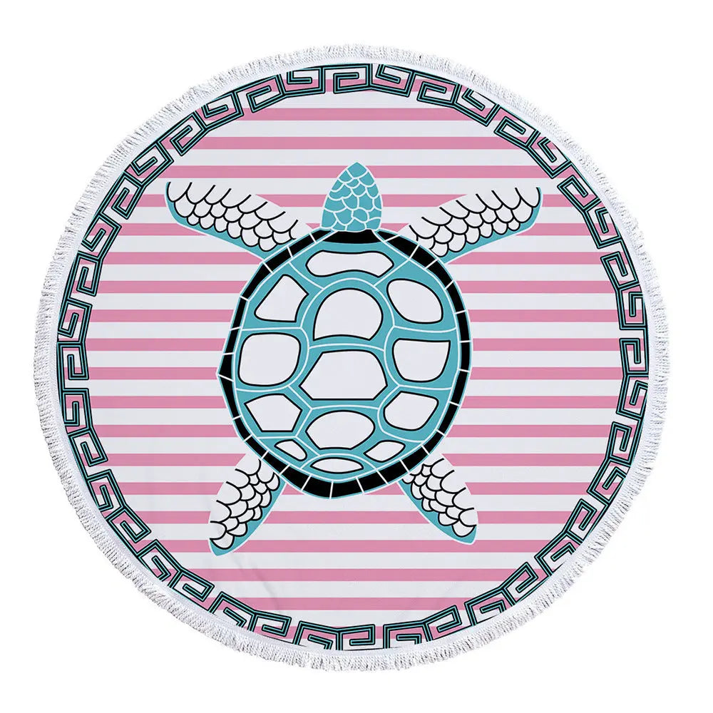 Serviette Plage Microfibre TURTLE 4 color-150x150cm