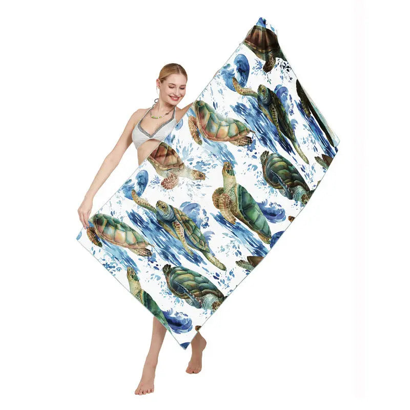 Serviette Plage Séchage Rapide TURBLAX Tortoise-90X180cm
