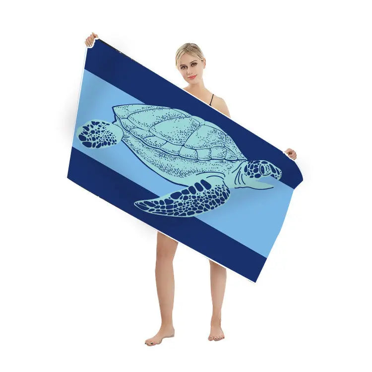 Serviette Plage Séchage Rapide TURBLAX Turtle-90X180cm