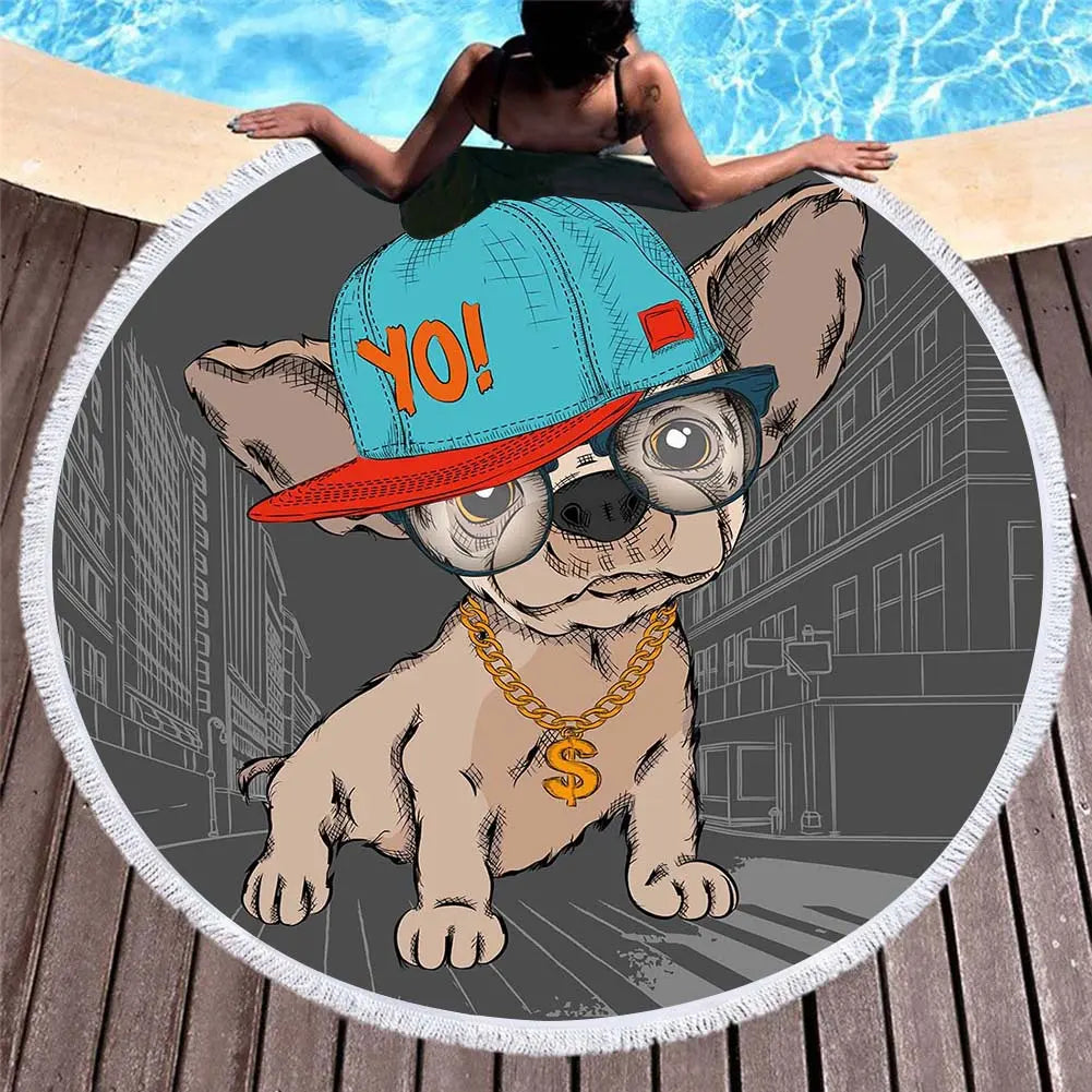Serviette de Plage Animaux DUNYA 3style-150x150cm