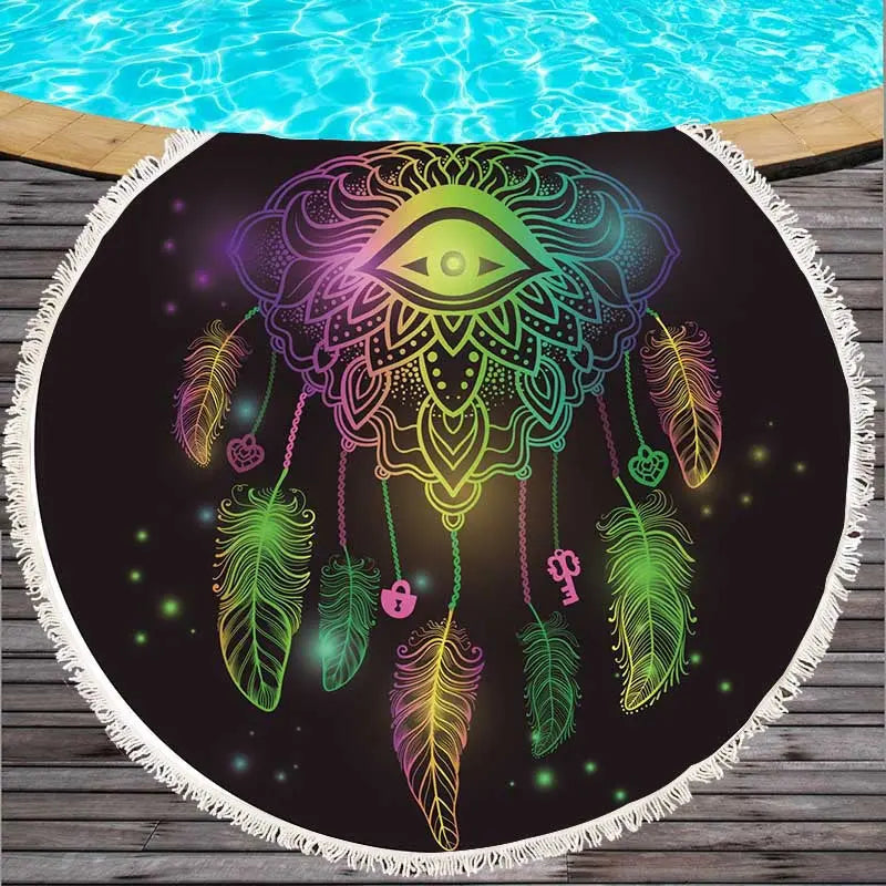 Serviette de Plage Colorée FEATHRA