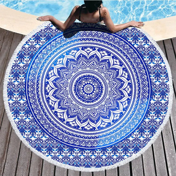 Serviette de Plage Imprimée ELLIOS ST00061-Diameter 150cm Weight 460g